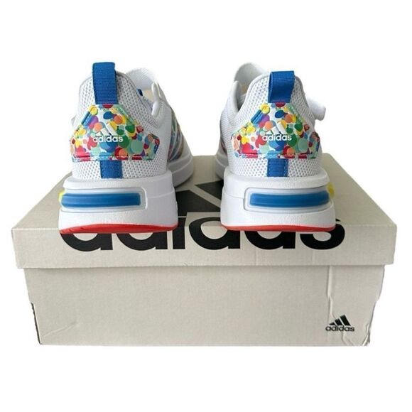 Adidas Racer TR 23 EL Big Kids 6.5 ID7920 White with Geometric Designs - Picture 5 of 12